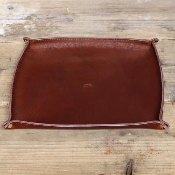 オーダーメイド・レザートレイ TR01 [栃木レザー使用] - 革工房OHANA