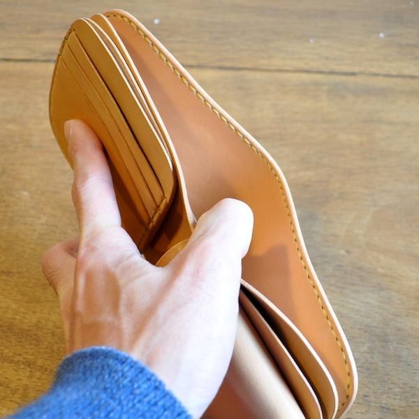 ショートウォレット SW02 [栃木レザー使用二つ折り財布] - 革