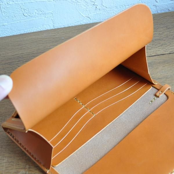 栃木レザー使用] レザー財布 (ロングウォレット) レザーストーン