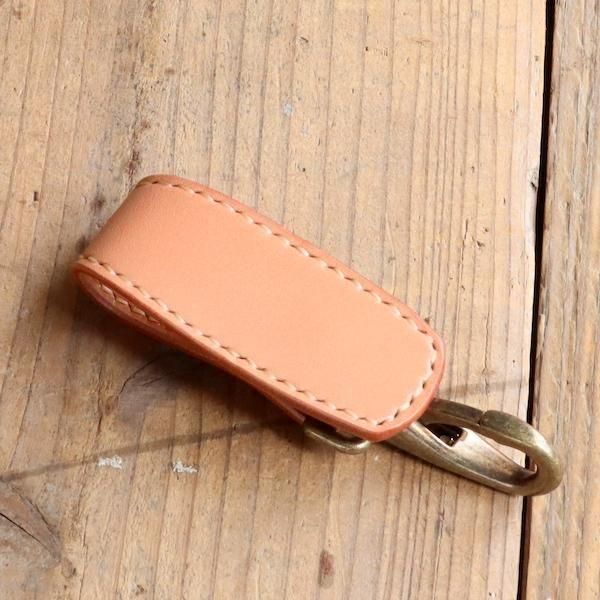 未使用 RRL ブラウンレザーベルトループキーホルダー ビンテージ加工 未使用 RRL ブラウンレザーベルトループキーホルダー ビンテージ