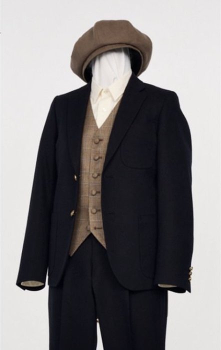 C&R / wool surge navy blazer 3P Suit (Jacket + Vest + Pants) / Navy「4」