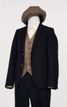 C&R / wool surge navy blazer 3P Suit (Jacket + Vest + Pants) / Navy4