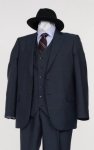 C&R / Vintage Alpaca 3P Suit (Jacket + Vest + Pants) / Dark navy「11」