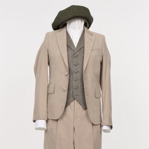 C&R / Ultra fine ridges corduroy fabric 2P Suit (Jacket + Pants) / beige2