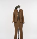 C&R / linen wool 2P Suit (Jacket + Pants) / Brown「3」