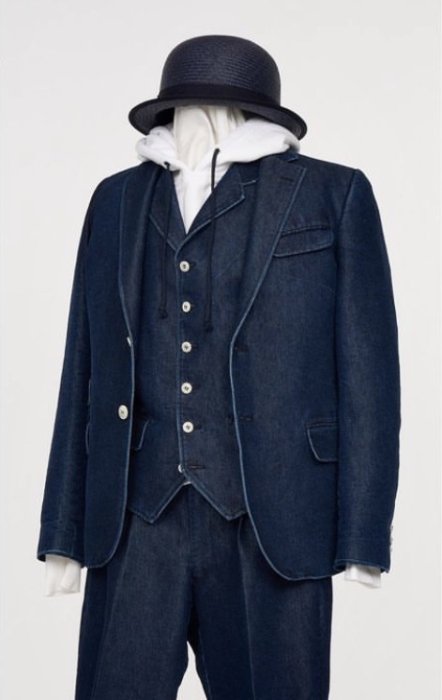 C&R / Kevlar denim wash2P Suit (Jacket + Pants) / Navy6