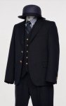 C&R / Cotton Surge Blazer 3P Suit (Jacket + Vest + Pants) / Navy「7」