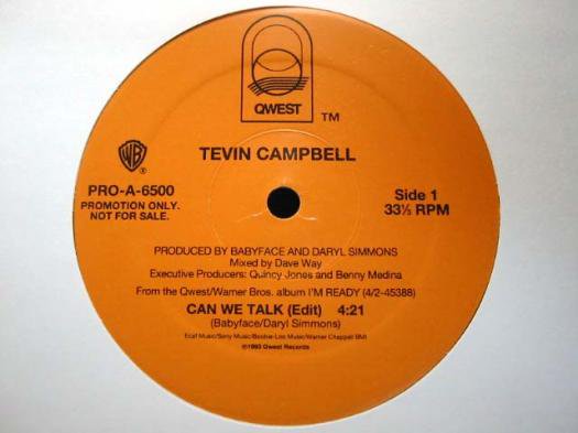 Tevin Campbell - Can We Talk (US Promo) - Record Trader