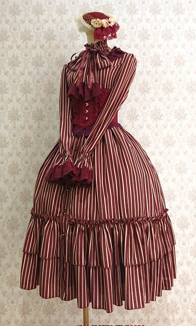【ATELIER PIERROT】アトリエピエロ　Classical Dot Stripe Dress  クラシカルドットストライプワンピースを販売する通販ページです。