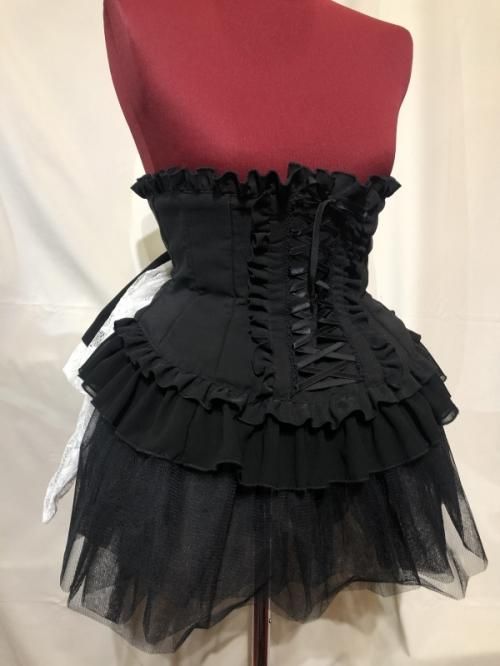 ゴスロリコルセット Marble マーブルのバッスル付あみあげコルセット 白の通販ページです Atelier Pierrot アトリエピエロ ゴスロリコルセット Marble マーブルのバッスル付あみあげコルセット 白の通販ページです Atelier Pierrot アトリエピエロ