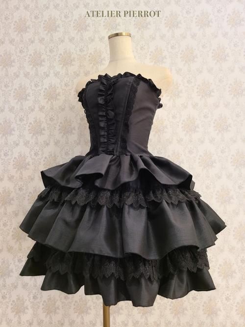 Atelier Pierrot アトリエピエロ ミニコルセットワンピース 黒を販売する通販ページです Atelier Pierrot アトリエピエロ ミニコルセットワンピース 黒を販売する通販ページです
