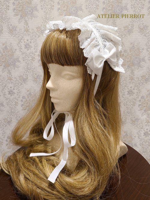 Atelier Pierrot アトリエピエロ レースリボンヘッドドレス を販売する通販ページです