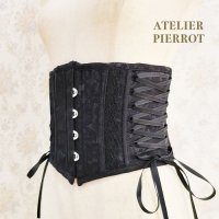 【ATELIER PIERROT】アトリエピエロ　編み上げショートコルセット　黒　