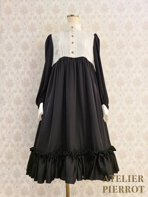 【ATELIER PIERROT】アトリエピエロ　Calmato dress カルマートドレス　ブラックを販売する通販ページです。