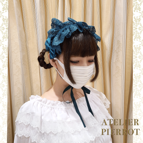 Atelier Pierrot アトリエピエロ レースリボンヘッドドレス を販売する通販ページです