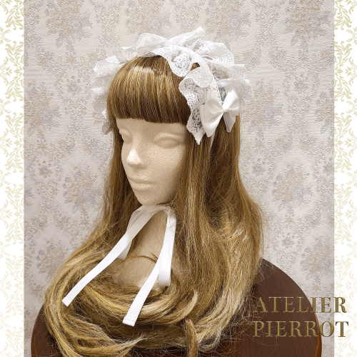 Atelier Pierrot アトリエピエロ レースリボンヘッドドレス を販売する通販ページです