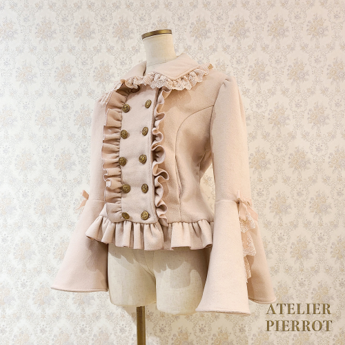 ATELIER PIERROT】Aletta アレッタ ショートコート ピンク/ボルドー ...