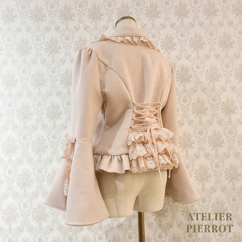 ATELIER PIERROT】Aletta アレッタ ショートコート ピンク/ボルドー