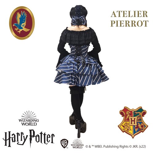 ATELIER PIERROT】ハリー・ポッター リボンブローチ付きレースアップベレー帽 レイブンクロー☆20%OFF!!8月25日(Sun)まで☆  - ATELIER-PIERROT アトリエピエロ