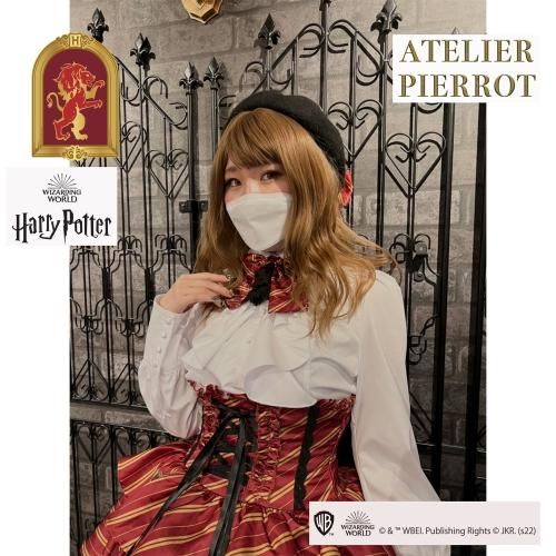 未使用 アトリエピエロ ATELIER-PIERROT ハリーポッター グリフィンドール ケープ フリルコルセットスカート セット F/赤【2400013486316】