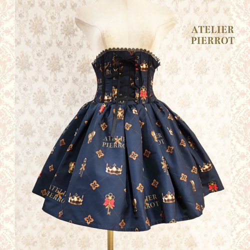 ひざ丈スカートATELIER PIERROT アトリエピエロ コルセットスカート