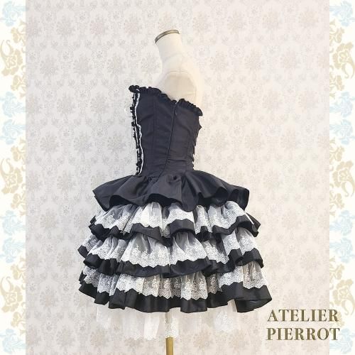 特価: 美品 ATELIER PIERROT アトリエピエロ4段ミニコルセットドレス