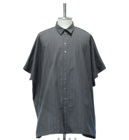 【MiDiom】ミディオム　Square Big Shirt　Gray