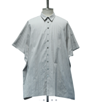 【MiDiom】ミディオム　Square Big Shirt　Light Grey