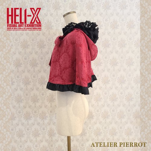 【HELI-X × ATELIER PIERROT】 Rose Red Madness　薔薇色の憤怒　赤黒ケープを販売する通販ページです。