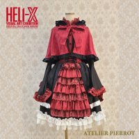 <img class='new_mark_img1' src='https://img.shop-pro.jp/img/new/icons1.gif' style='border:none;display:inline;margin:0px;padding:0px;width:auto;' />【HELI-X × ATELIER PIERROT】  Symphony No.9 by the Lunatic　狂人による第九　赤黒ブラウス