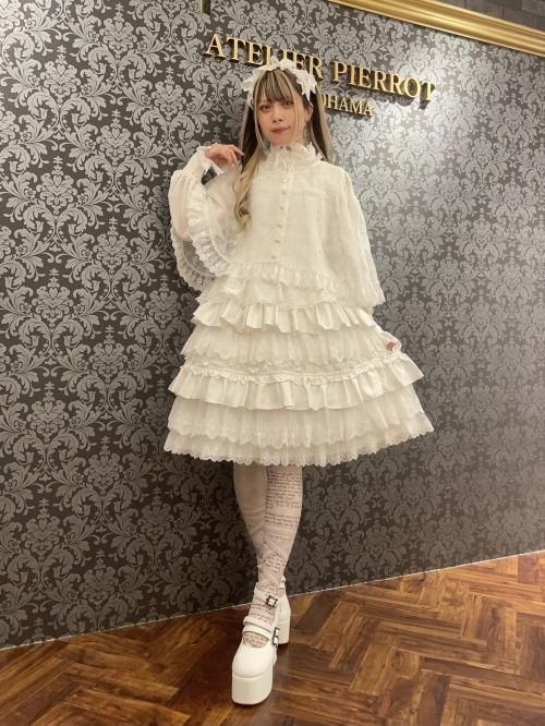 【HELI-X × ATELIER PIERROT】 Little Girl’s Dream Wedding Dress　少女が夢見た花嫁衣　 白ワンピースを販売する通販ページです。