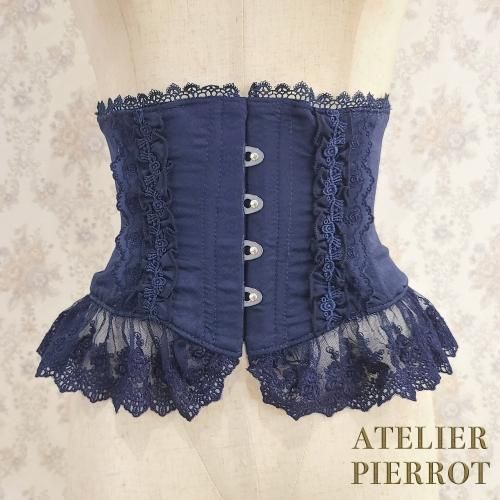 8,170円【Atelier Pierrot】フリルレースショートコルセット（ライトブルー）