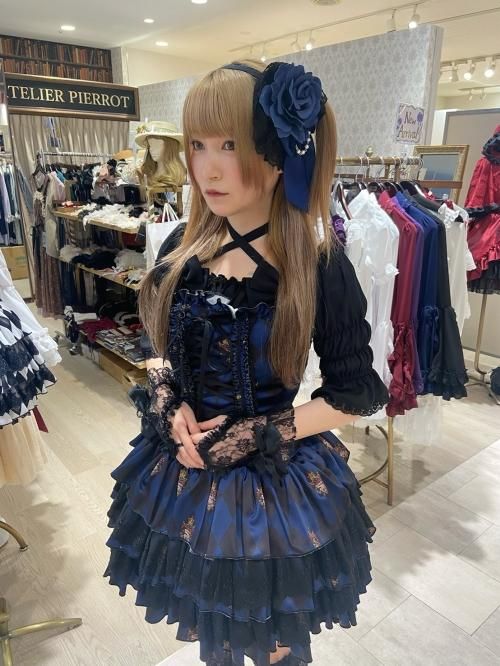 のオシャレな 【ATELIER PIERROT】 薔薇ジャガードコルセット