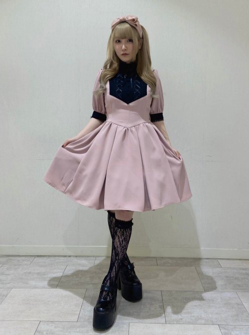 ATELIER PIERROT】アトリエピエロ Haunted Doll Dress グレー×ホワイト