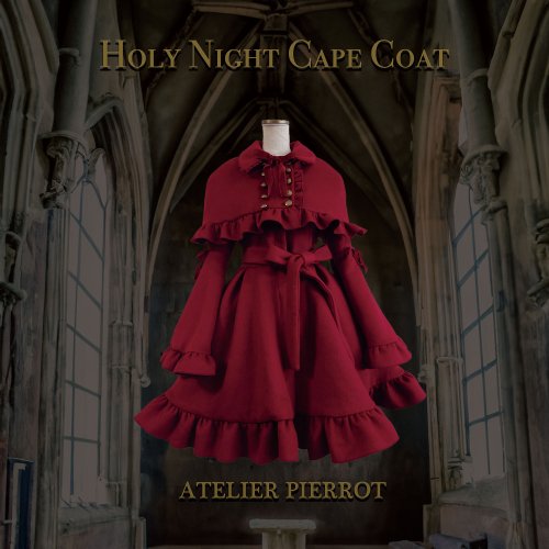 【ATELIER PIERROT】アトリエピエロ Holy Night Cape Coat White/Bordeaux/Dark  Green/Blackを販売する通販ページです。