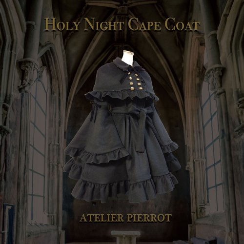 【ATELIER PIERROT】アトリエピエロ　Holy Night Cape Coat White/Bordeaux/Dark  Green/Blackを販売する通販ページです。
