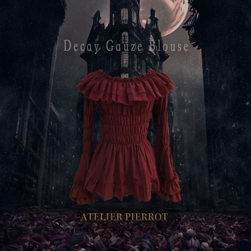 ATELIER PIERROT】 Decay Gauze Blous Ivory/Wine/Gray/Blackを販売 