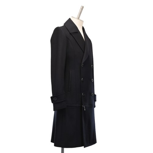 【MiDiom】ミディオム　Zip Long P Coat　 Blackを販売する通販ページです。