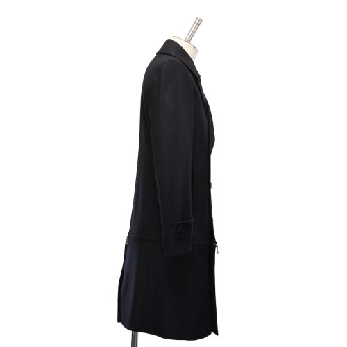 MiDiom】ミディオム Zip Long P Coat Blackを販売する通販ページです。