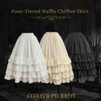  ATELIER PIERROTۡFour-Tiered Ruffle Chiffon Skirt  ۥ磻/ܥ꡼/֥å
