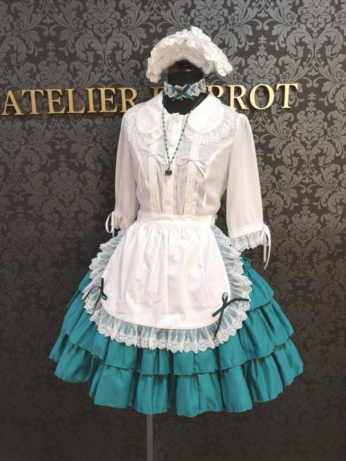 Vallée lys】ヴァレリス “Pivoine”Frill Skirt White/Wine/Navy/ Black