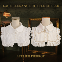ATELIER PIERROTۡLace Elegance Ruffle Collar White/Ivory