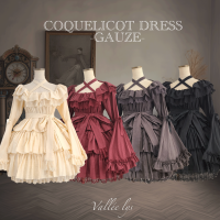 Vallée lysۥꥹCoquelicot Dress  -gauze- 