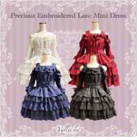 <img class='new_mark_img1' src='https://img.shop-pro.jp/img/new/icons16.gif' style='border:none;display:inline;margin:0px;padding:0px;width:auto;' />Vallée lysۥꥹPrecious Embroidered Lace Mini Dress  åȥե9/16ޤ10%OFF!!