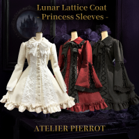 <img class='new_mark_img1' src='https://img.shop-pro.jp/img/new/icons1.gif' style='border:none;display:inline;margin:0px;padding:0px;width:auto;' />ATELIER PIERROTۡLunar Lattice Coat- Princess SleevesWhite/Bordeaux/Black11~12ȯեо