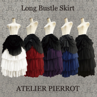 ATELIER PIERROTLong Bustle Skirt White/Bordeaux/Purple/Navy/Black12~ȯ