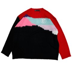 <img class='new_mark_img1' src='https://img.shop-pro.jp/img/new/icons50.gif' style='border:none;display:inline;margin:0px;padding:0px;width:auto;' />a good bad influence MULTI COLOR MOHAIR KNIT SWEATER BLACK