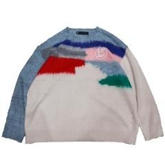 <img class='new_mark_img1' src='https://img.shop-pro.jp/img/new/icons50.gif' style='border:none;display:inline;margin:0px;padding:0px;width:auto;' />a good bad influence MULTI COLOR MOHAIR KNIT SWEATER WHIT
