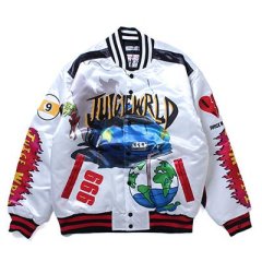 <img class='new_mark_img1' src='https://img.shop-pro.jp/img/new/icons50.gif' style='border:none;display:inline;margin:0px;padding:0px;width:auto;' />HEADGEAR CLASSICS  WELCOME TO DEATH ROW BIKER SATIN JACKET -WHITE-