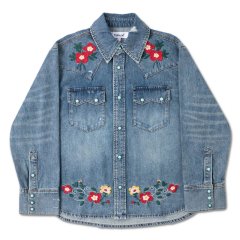 <img class='new_mark_img1' src='https://img.shop-pro.jp/img/new/icons50.gif' style='border:none;display:inline;margin:0px;padding:0px;width:auto;' />Profound Floral embroide denim shirt